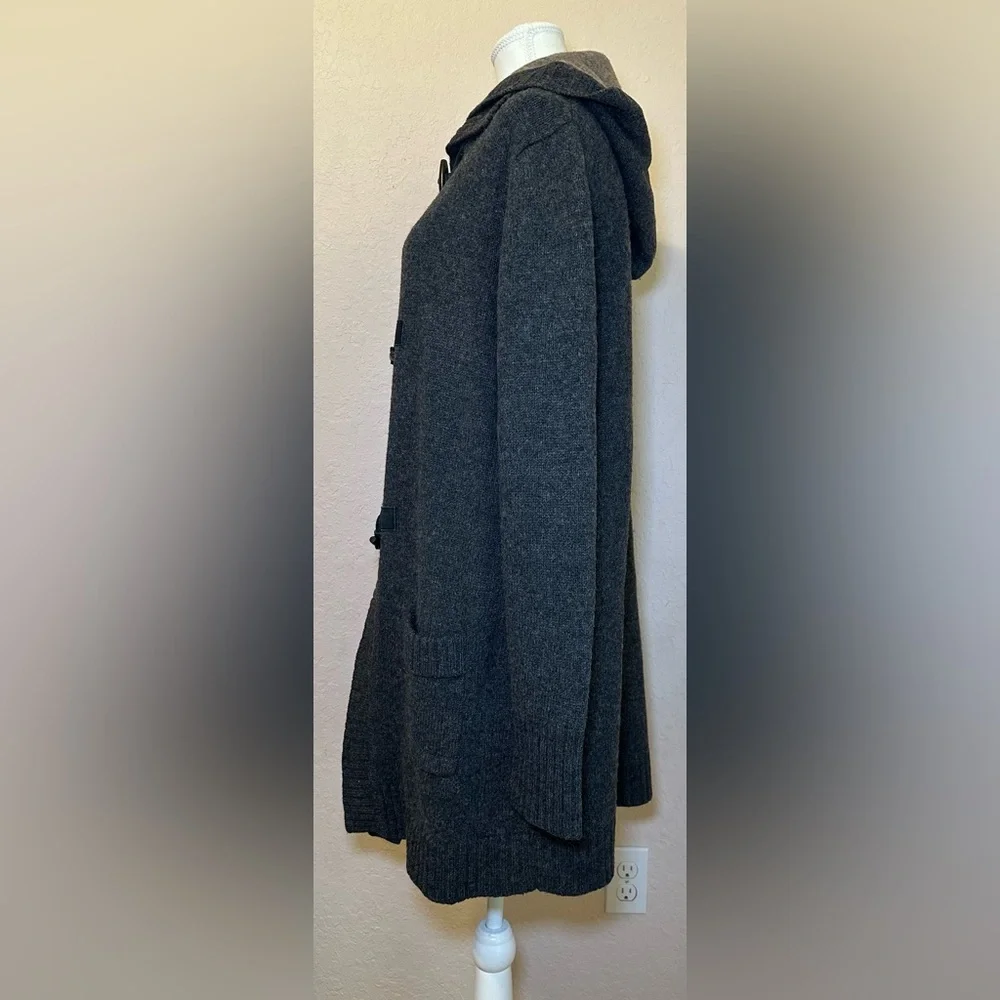 Fishermen Out of Ireland wool sweater grey gray longline chunky knit heavy thick
